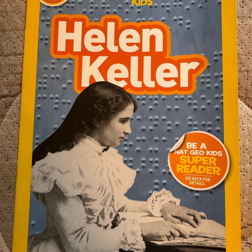 National Geographic Kids Helen Keller Book - Yellow and Blue